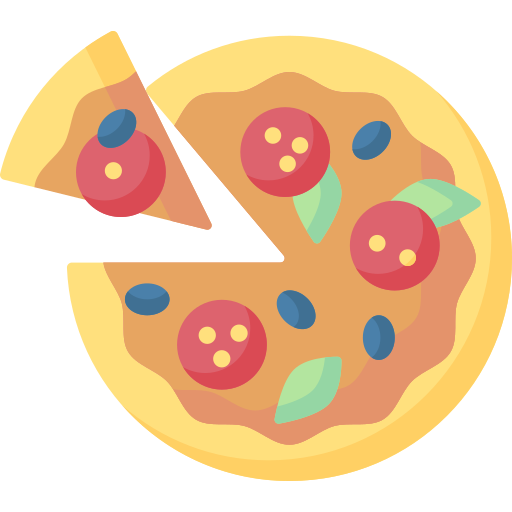 Pizza eten (60 minuten)