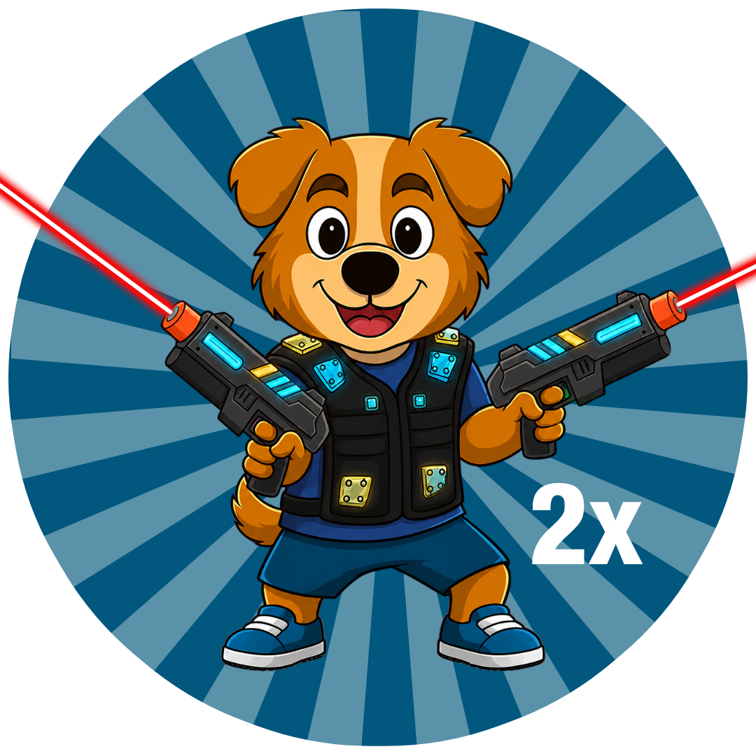 Kidsparty Lasergame 2x (vanaf 6 kids)